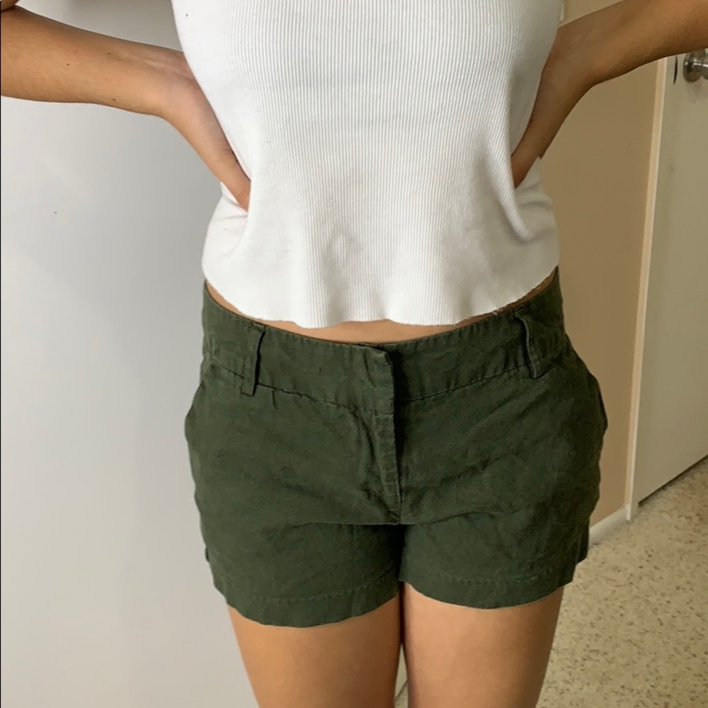green shorts